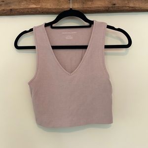 Pink American Eagle Crop Top